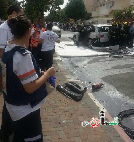  انفجار مركبة في نتانيا ومصرع شخص  والشرطة تطوق المنطقة